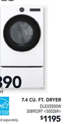 RONA LG 7.4 CU. FT. DRYER offer