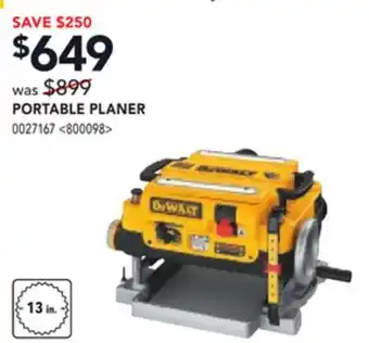 RONA DEWALT PORTABLE PLANER offer