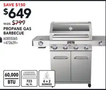RONA PROPANE GAS BARBECUE offer