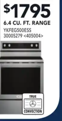 RONA KITCHENAID 6.4 CU.FT. RANGE offer