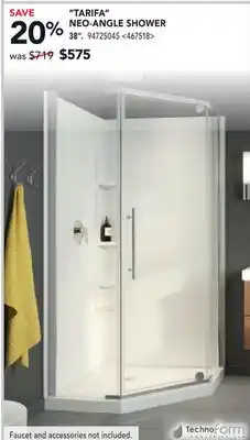 RONA TARIFA NEO-ANGLE SHOWER offer