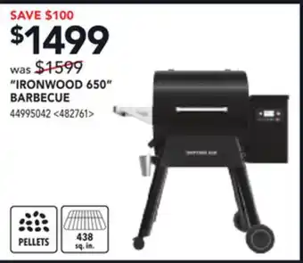 RONA TRAEGER IRONWOOD 650 BARBECUE offer