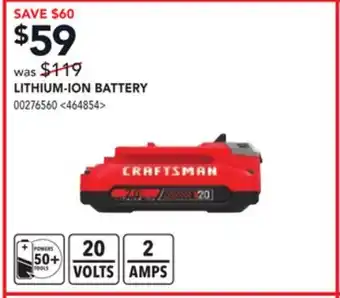 RONA LITHIUM-ION BATTERY offer