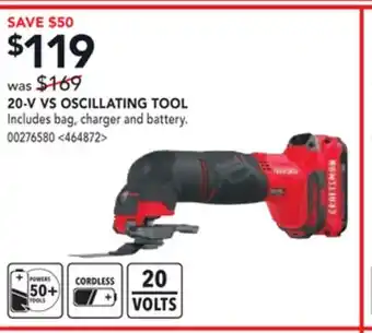 RONA 20-V OSCILLATING TOOL offer