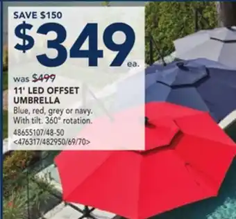 RONA 11 LED OFFSET UMBRELLA offer
