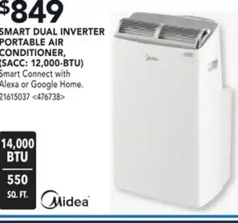 RONA SMART DUAL INVERTER PORTABLE AIR CONDITIONER SACC: 12,000-BTU offer