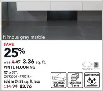 RONA 12 x 36 VINYL FLOORING offer