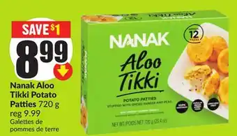 Chalo FreshCo Nanak Aloo Tikki Potato Patties 720 g offer