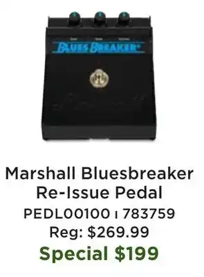 Long & McQuade Marshall Bluesbreaker Re-Issue Pedal offer