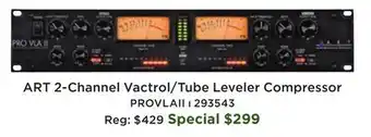 Long & McQuade ART Pro Audio 2-Channel Vactrol/Tube Leveler Compressor offer