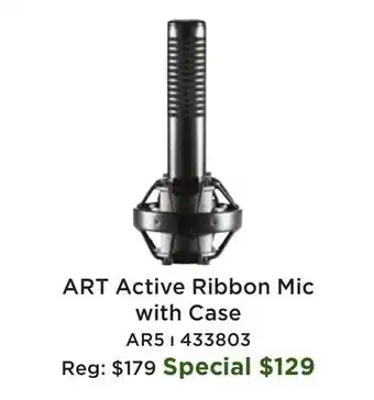 Long & McQuade Premium Active Ribbon Studio Microphone offer