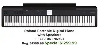 Long & McQuade Roland FP-E50 88-Key Digital Piano - Black offer