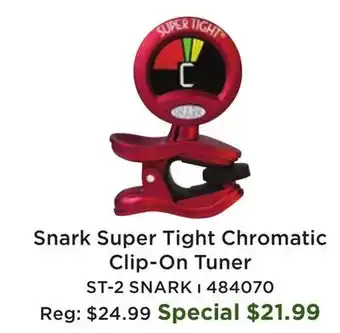 Long & McQuade Snark Super Tight Chromatic Clip On Tuner offer