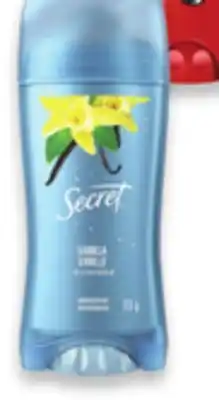 Walmart Secret Antiperspirant 73 g offer