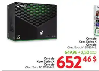 Walmart Xbox Series X Console offer