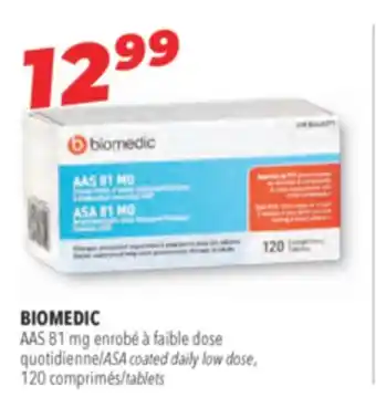 Familiprix BIOMEDIC ASA coated daily low dose, 120 tablets offer
