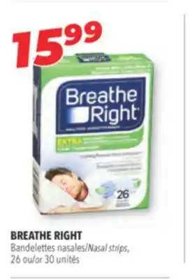 Familiprix BREATHE RIGHT Nasal strips offer
