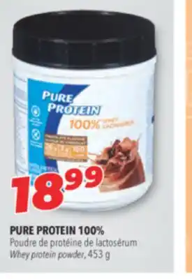 Familiprix PURE PROTEIN 100% Whey protein powder, 453 g offer