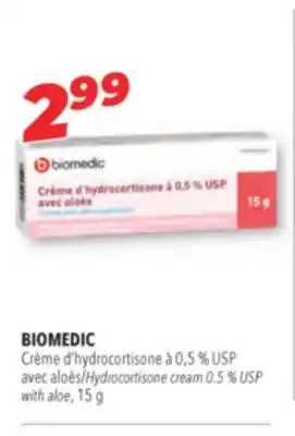 Familiprix BIOMEDIC Hydrocortisone cream 0.5 % USP with aloe, 15 g offer