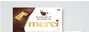 Familiprix MERCI Chocolate bars, 4 x 25 g offer