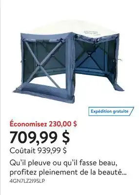Walmart Qu'il pleuve ou qu'il fasse beau, profitez pleinement de la beauté de l'extérieur avec votre abri pour auvents d'extérieur CL offer