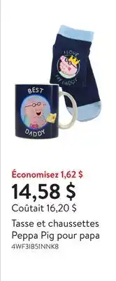 Walmart Tasse et chaussettes Peppa Pig pour papa offer