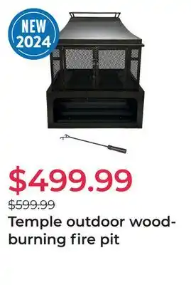 Club Piscine Temple outdoor wood-burning fire pit offer