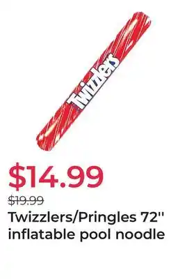 Twizzlers/Pringles 72'' inflatable pool noodle