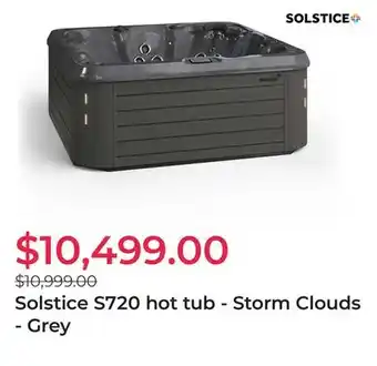 Club Piscine Solstice S720 hot tub - Storm Clouds - Grey offer