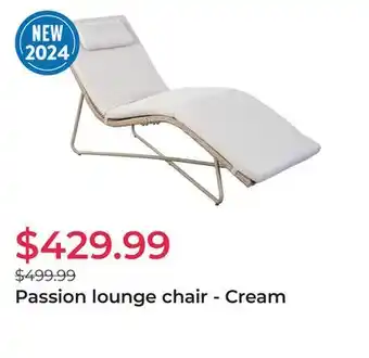 Club Piscine Passion lounge chair - Cream offer