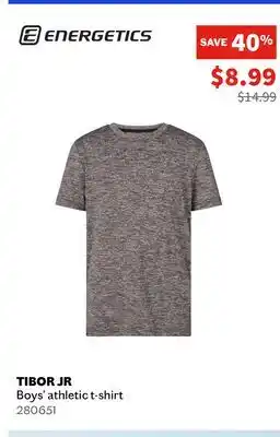 Sports Experts ENERGETICS Tibor Jr Boys' athletic t-shirt offer