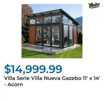 Club Piscine Villa Serie Villa Nueva Gazebo 11' x 14' - Acorn offer