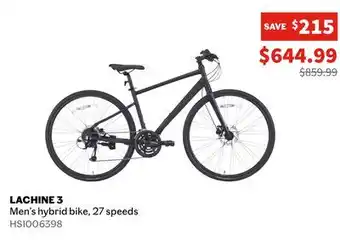 Sports Experts DIAMONDBACK Lachine 3 Men's hybrid bike, 27 speeds offer
