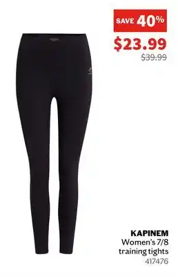 Sports Experts ENERGETICS Kapinem Women's 7/8 training tights offer