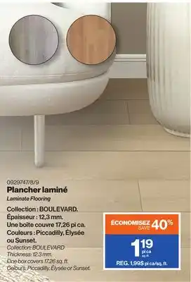 Patrick Morin Laminate Flooring offer