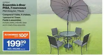 Patrick Morin PISA Dining Set, 7 Pieces offer