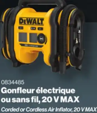 Patrick Morin DEWALT Corded or Cordless Air Inflator, 20 V MAX offer