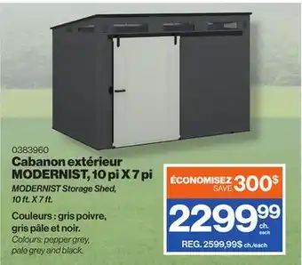 Patrick Morin MODERNIST Storage Shed, 10 ft. X 7 ft offer