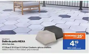 Patrick Morin HEXA Patio Slab offer