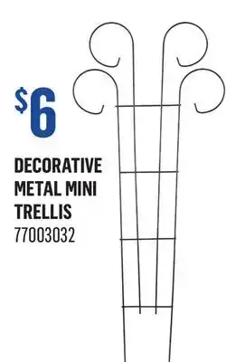 Canac Decorative Metal Mini Trellis offer