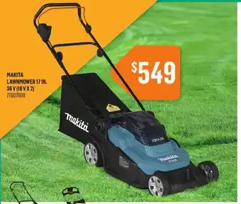 Canac Makita Lawnmower 17 in. 36 V (18 V x 2) offer
