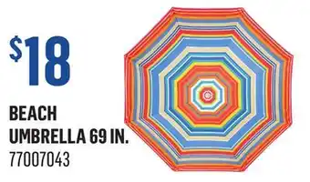 Canac Beach Umbrella 69 in offer