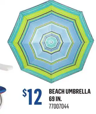 Canac Beach Umbrella 69 in offer