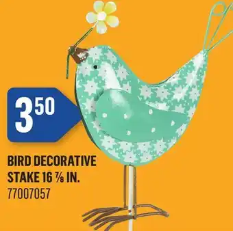 Canac Bird Decorative Stake 16 7/8 in offer