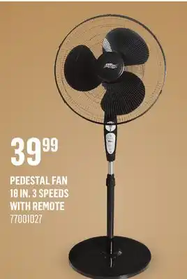 Canac Pedestal Fan 18 in. 3 Speeds With Remote offer