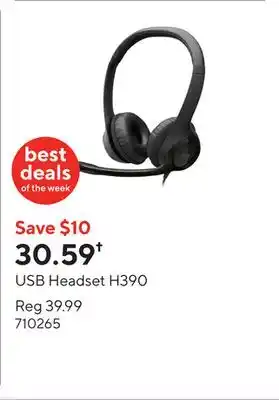 Staples USB Headset H390 offer