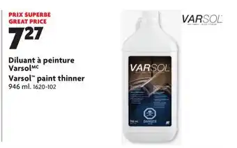 Home Hardware paint thinner offer