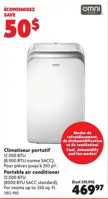 Home Hardware Portable air conditioner offer