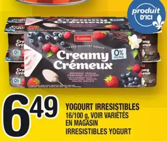 Marche Ami YOGOURT IRRESISTIBLES |IRRESISTIBLES YOGURT offer
