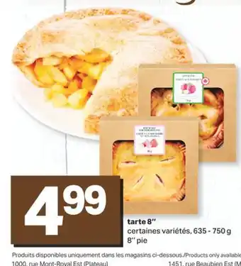 L'Intermarché tarte 8, 635 - 750 g offer
